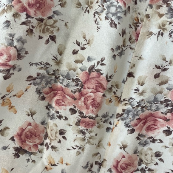 Vintage rose floral midi skirt - Picture 6 of 6